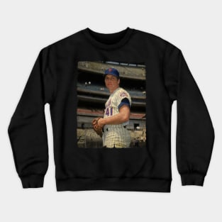 Tom Seaver in New York Mets Crewneck Sweatshirt